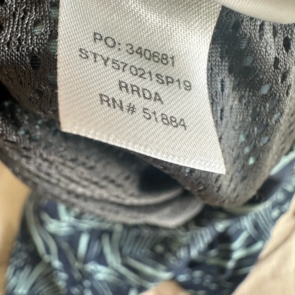 Patagonia Navy and Mint Patterned Shorts